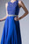 Cinderella Divine - B1601 Embellished Belt Lace A-Line Chiffon Dress Bridesmaid Dresses XS / Royal