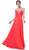 Cinderella Divine - Bead Embellished High Halter Evening Dress Special Occasion Dress 2 / Cayenne