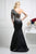 Cinderella Divine - Beaded Asymmetric Neck Trumpet Dress Special Occasion Dress