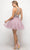 Cinderella Divine Beaded Lace Appliqued Jewel A-Line Cocktail Dress CCSALE