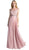Cinderella Divine - Beaded Lace Illusion Bateau A-line Dress Prom Dresses