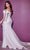 Cinderella Divine Bridals - CD944WC Off Shoulder Dress with Slit Wedding Dresses