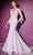 Cinderella Divine Bridals - CD951W Embroidered Long Sleeve Long Gown Wedding Dresses