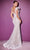 Cinderella Divine Bridals - CD952 Feather-Fringe High Slit Bridal Gown Wedding Dresses