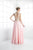 Cinderella Divine C242 - Scallop Embroidery Chiffon A-Line Dress Prom Dresses 4 / Blush