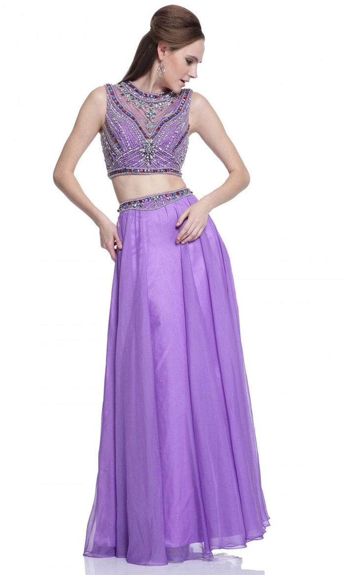 Cinderella Divine C291 - Two-Piece Chiffon Evening Dress Special Occasion Dress 4 / Orchid