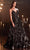 Cinderella Divine CB073 - Floral Sequin Evening Dress Special Occasion Dress 2 / Black