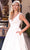 Cinderella Divine CB077W - A-Line Glimmer Wedding Gown Special Occasion Dress