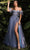 Cinderella Divine CB080 - Off Shoulder Ball gown Special Occasion Dress 2 / Smoky Blue