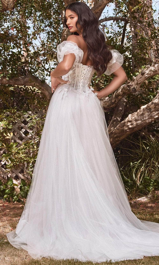 Cinderella Divine CB080W - Strapless Floral Wedding Ballgown