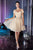 Cinderella Divine - CD0132 Cold Shoulder Glitter Tulle Cocktail Dress Cocktail Dresses