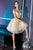 Cinderella Divine - CD0132 Cold Shoulder Glitter Tulle Cocktail Dress Cocktail Dresses XS / Champagne