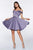 Cinderella Divine - CD0140 Off Shoulder Satin A-Line Dress Homecoming Dresses XXS / French Lilac