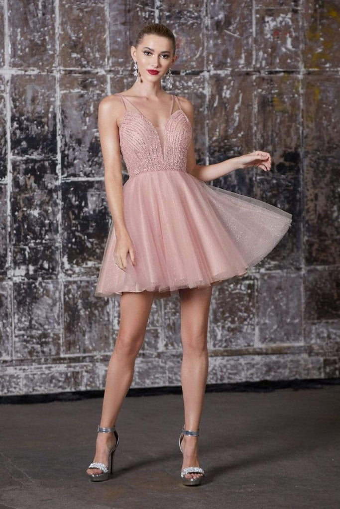 Cinderella Divine - CD0148 Beaded Embellished Fit and Flare Dress Couture Candy Cinderella Divine - CD0148 Beaded Embellished Fit and Flare Dress Couture Candy