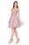 Cinderella Divine - CD0148 Beaded Embellished Fit and Flare Dress Party Dresses XXS / Blush