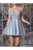 Cinderella Divine - CD0148 Beaded Embellished Fit and Flare Dress Party Dresses XXS / Silver