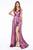 Cinderella Divine - CD0151 A-Line Metallic Dress with Mini Skirt Evening Dresses