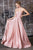 Cinderella Divine - CD0165 Strapless Sweetheart A-line Gown Bridesmaid Dresses XXS / Blush