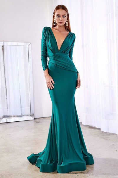 princess polly baby blue dress elegant chiffon bridesmaid dress high slit princess sleeves main image 1