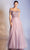 Cinderella Divine - CD0177 Metallic Lace Appliqued Glitter Tulle Gown Prom Dresses