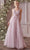 Cinderella Divine CD0181 - Floral Applique Prom Dress Special Occasion Dress XXS / Mauve