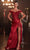 Cinderella Divine CD0186 - Applique Corset Prom Dress Special Occasion Dress XXS / Burgundy