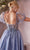 Cinderella Divine CD0187 - Puff- Sleeve Tea-Length Dress Special Occasion Dress