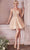 Cinderella Divine CD0190 - Beaded Cocktail Dress Special Occasion Dress XXS / Champagne