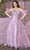 Cinderella Divine CD0191C - Glitter Print Corset Prom Dress Prom Dresses 2X / Lilac