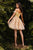 Cinderella Divine CD0194 - Floral Short Prom Dress Cocktail Dresses
