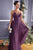 Cinderella Divine - CD184 Sleeveless Pleated Tulle A-Line Gown Bridesmaid Dresses 4 / Eggplant