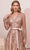 Cinderella Divine CD233 - Long Sleeve V-neck Gown Evening Dresses