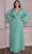 Cinderella Divine CD242C - Bell Sleeve Evening Gown Special Occasion Dress 18 / Jade