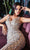Cinderella Divine - CD935 Plunging Bodice Beaded Mermaid Gown Evening Dresses