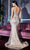 Cinderella Divine - CD935 Plunging Bodice Beaded Mermaid Gown Evening Dresses