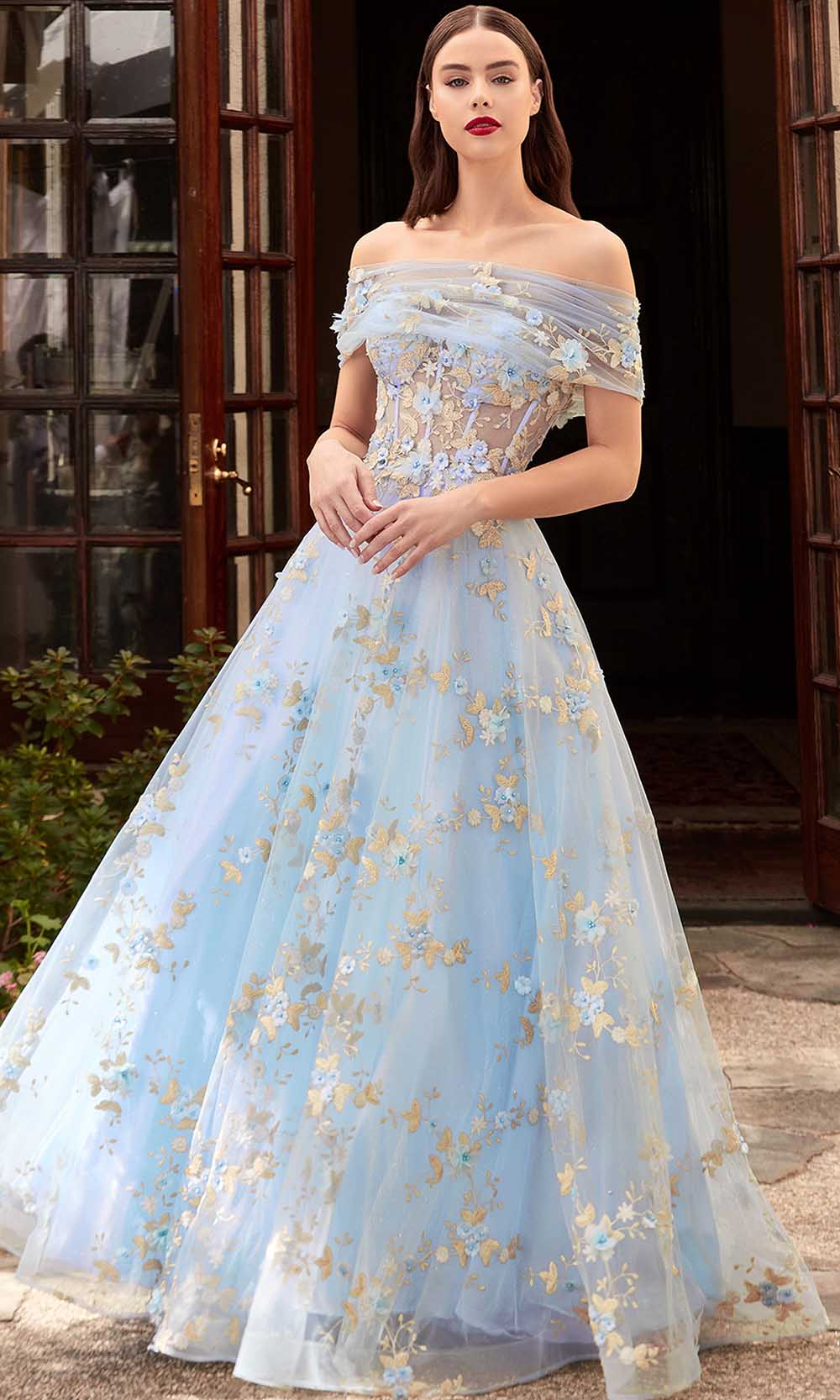 Elegant Blue Long Prom Dress Cinderella Dress  Sugerdress  Online Store  Powered by Storenvy