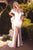 Cinderella Divine CD965W - Rosette Off-Shoulder Long Dress Bridal Dresses