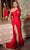 Cinderella Divine CD979C - Asymmetric One Shoulder Long Dress Evening Dresses 16 / Red