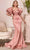 Cinderella Divine CD983C - Puff Sleeve Long Gown Special Occasion Dress