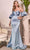 Cinderella Divine CD983C - Puff Sleeve Long Gown Special Occasion Dress