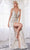Cinderella Divine - CDS359 Sequined Deep V-neck Trumpet Dress Prom Dresses