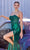 Cinderella Divine - CDS406 Metallic Applique Corset Bodice Sheath Gown Evening Dresses