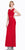 Cinderella Divine - CF067L Floral Lace Mock Two-Piece Sheath Long Formal Dress Special Occasion Dress XS / Red