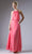 Cinderella Divine - CF130 Flounce Halter Style Chiffon A Line Dress Special Occasion Dress XS / Coral