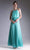 Cinderella Divine - CF130 Flounce Halter Style Chiffon A Line Dress Special Occasion Dress XS / Mint Green