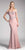 Cinderella Divine - CF158 Off Shoulder Stretch Crepe Satin Gown Bridesmaid Dresses XS / Dusty Rose