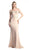 Cinderella Divine - CF158 Stretch Crepe Satin Off Shoulder Gown Evening Dresses