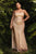 Cinderella Divine - CH165C Sleeveless Plus size Sequin Gown Prom Dresses 2X / Rose Gold