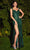 Cinderella Divine CH171 - Cap Sleeve Sequin Prom Dress Special Occasion Dress XXS / Emerald