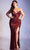 Cinderella Divine CH180C - Sleeveless Sequin Long Dress Special Occasion Dress 2X / Burgundy